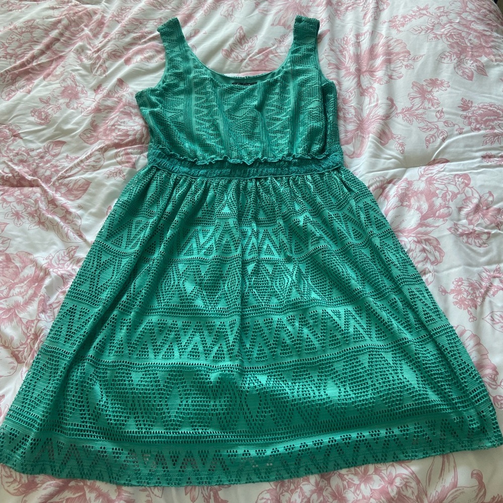Love Reign Teal Midi Dress